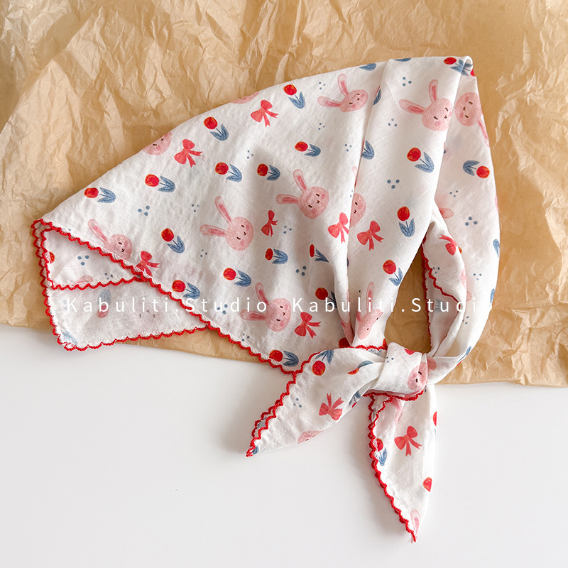 Face Scarf Mask - وشاح مربع من القطن والكتان 58