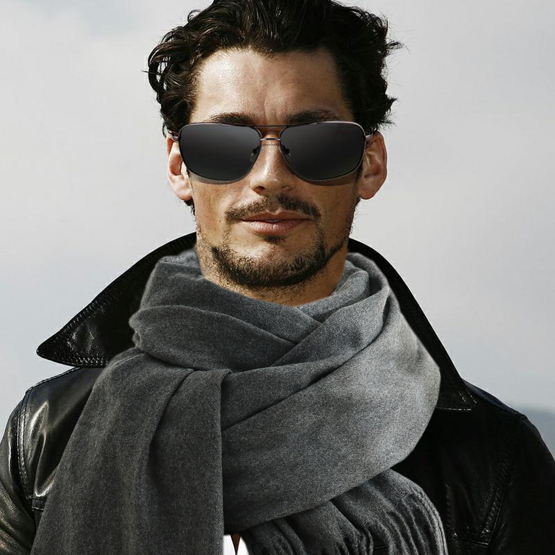 Muffler Men Wool - وشاح الموضة رجل شتاء دافئ لينة