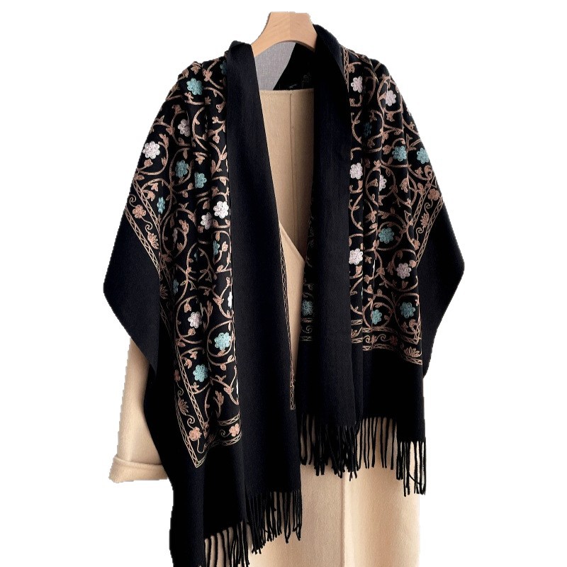 Woven Scarf Blanket - وشاح كشمير مطرز جديد لعام 2025