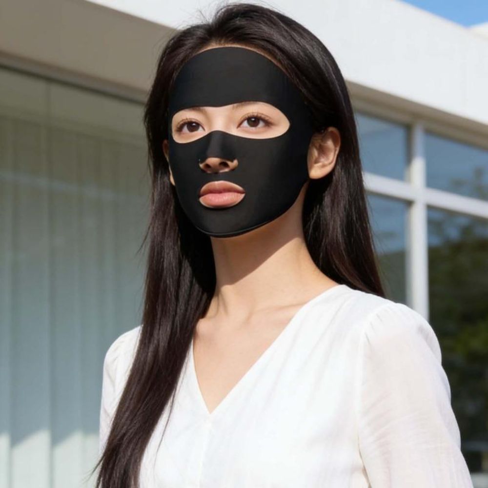 قناع وجه كامل من الحرير الجليد - مراجعة Face Scarf Mask وسعره