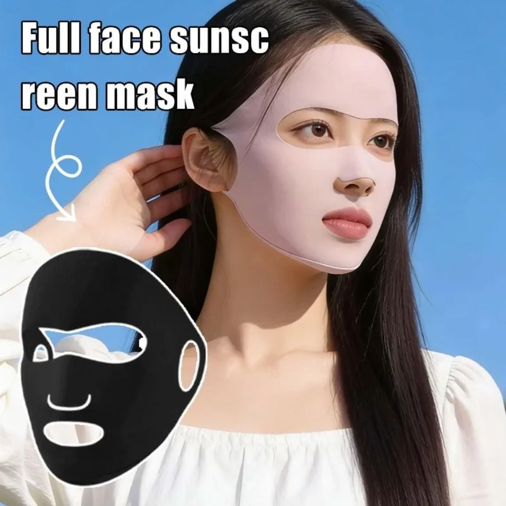 قناع وجه كامل من الحرير الجليد - مراجعة Face Scarf Mask وسعره