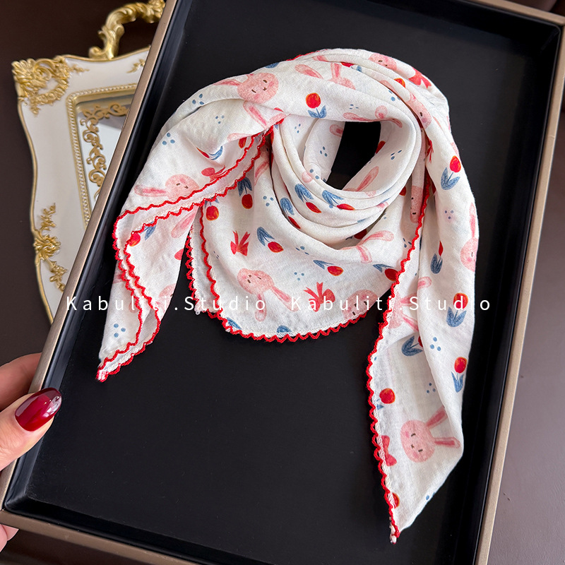 وشاح مربع من القطن والكتان 58  - مراجعة Face Scarf Mask وسعره