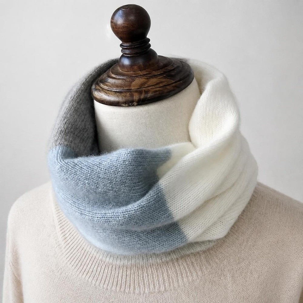 وشاح إنفينيتي ناعم متعدد الألو - مراجعة Infinity Scarf Knit وسعره